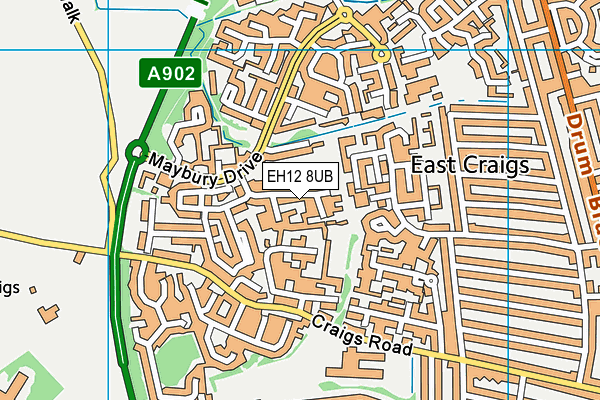EH12 8UB map - OS VectorMap District (Ordnance Survey) EH12 8UB map - OS VectorMap District (Ordnance Survey)