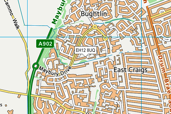 EH12 8UQ map - OS VectorMap District (Ordnance Survey) EH12 8UQ map - OS VectorMap District (Ordnance Survey)