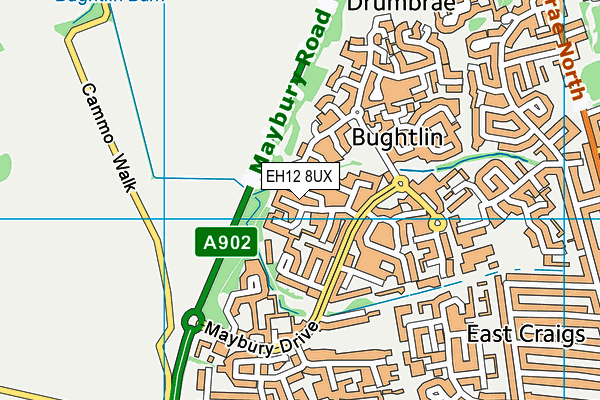 EH12 8UX map - OS VectorMap District (Ordnance Survey) EH12 8UX map - OS VectorMap District (Ordnance Survey)