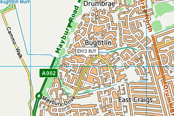 EH12 8UY map - OS VectorMap District (Ordnance Survey) EH12 8UY map - OS VectorMap District (Ordnance Survey)
