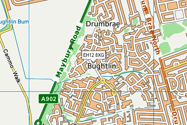 EH12 8XG map - OS VectorMap District (Ordnance Survey) EH12 8XG map - OS VectorMap District (Ordnance Survey)