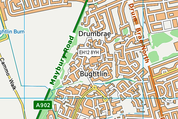 EH12 8YH map - OS VectorMap District (Ordnance Survey) EH12 8YH map - OS VectorMap District (Ordnance Survey)