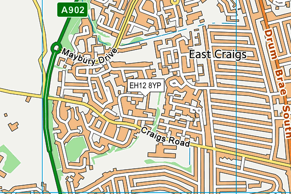 EH12 8YP map - OS VectorMap District (Ordnance Survey) EH12 8YP map - OS VectorMap District (Ordnance Survey)
