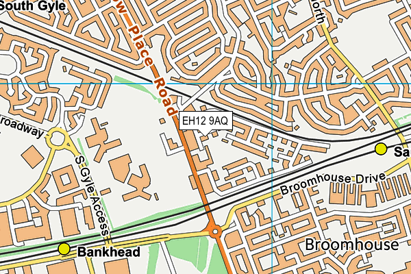 EH12 9AQ map - OS VectorMap District (Ordnance Survey) EH12 9AQ map - OS VectorMap District (Ordnance Survey)