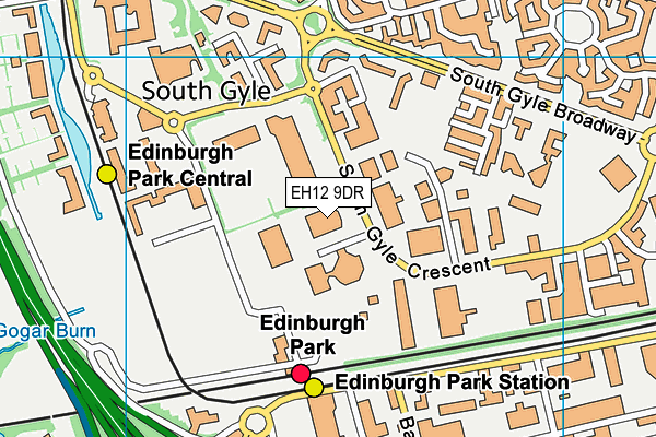 EH12 9DR map - OS VectorMap District (Ordnance Survey) EH12 9DR map - OS VectorMap District (Ordnance Survey)