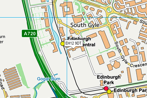 EH12 9DT map - OS VectorMap District (Ordnance Survey) EH12 9DT map - OS VectorMap District (Ordnance Survey)