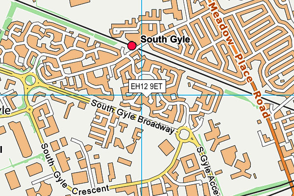 EH12 9ET map - OS VectorMap District (Ordnance Survey) EH12 9ET map - OS VectorMap District (Ordnance Survey)