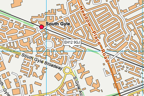 EH12 9GJ map - OS VectorMap District (Ordnance Survey) EH12 9GJ map - OS VectorMap District (Ordnance Survey)