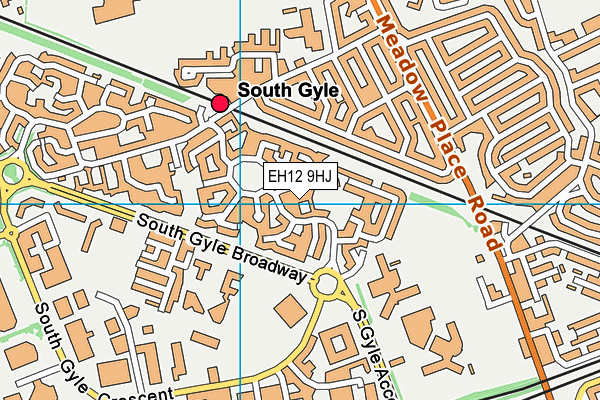 EH12 9HJ map - OS VectorMap District (Ordnance Survey) EH12 9HJ map - OS VectorMap District (Ordnance Survey)