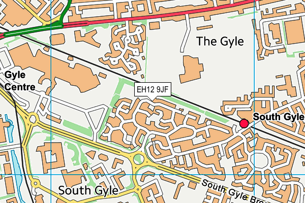 EH12 9JF map - OS VectorMap District (Ordnance Survey) EH12 9JF map - OS VectorMap District (Ordnance Survey)