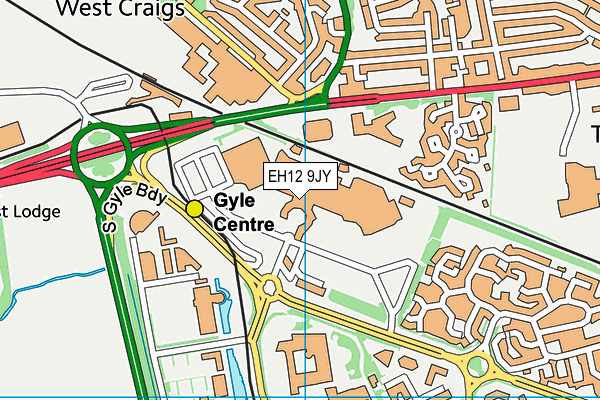 EH12 9JY map - OS VectorMap District (Ordnance Survey) EH12 9JY map - OS VectorMap District (Ordnance Survey)