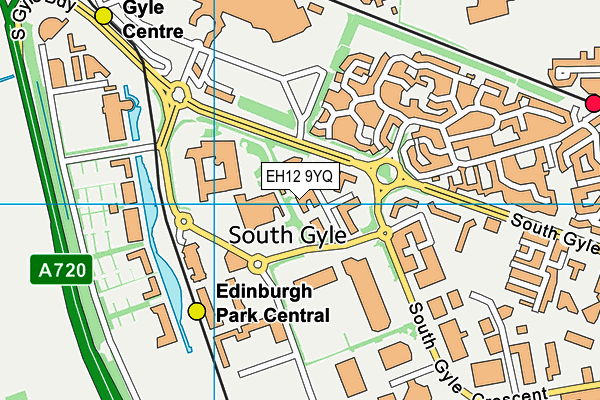 EH12 9YQ map - OS VectorMap District (Ordnance Survey) EH12 9YQ map - OS VectorMap District (Ordnance Survey)