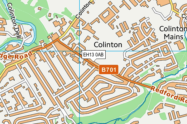 EH13 0AB map - OS VectorMap District (Ordnance Survey) EH13 0AB map - OS VectorMap District (Ordnance Survey)