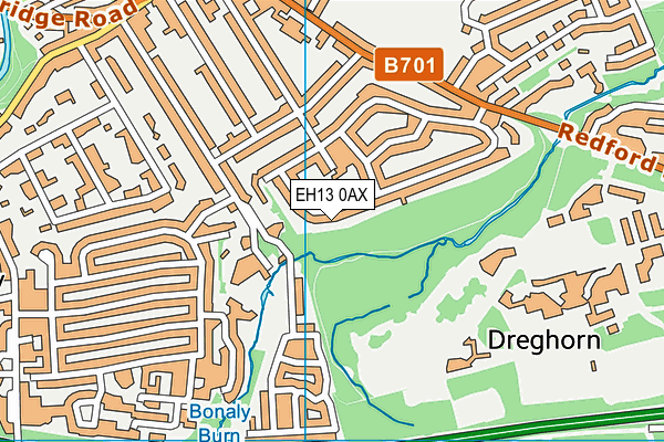 EH13 0AX map - OS VectorMap District (Ordnance Survey) EH13 0AX map - OS VectorMap District (Ordnance Survey)