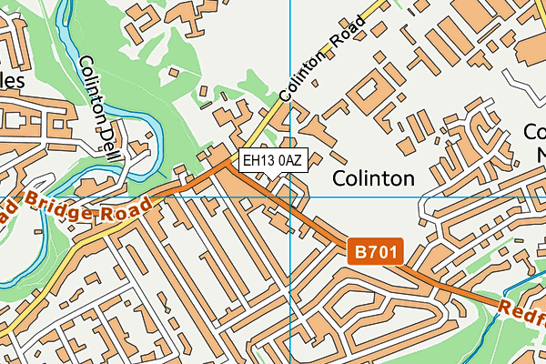 EH13 0AZ map - OS VectorMap District (Ordnance Survey) EH13 0AZ map - OS VectorMap District (Ordnance Survey)