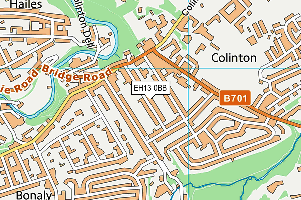 EH13 0BB map - OS VectorMap District (Ordnance Survey) EH13 0BB map - OS VectorMap District (Ordnance Survey)