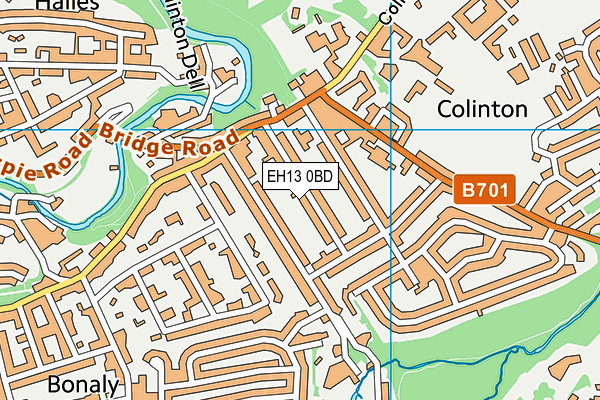 EH13 0BD map - OS VectorMap District (Ordnance Survey) EH13 0BD map - OS VectorMap District (Ordnance Survey)