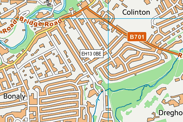EH13 0BE map - OS VectorMap District (Ordnance Survey) EH13 0BE map - OS VectorMap District (Ordnance Survey)