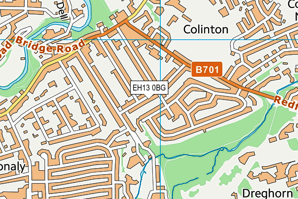 EH13 0BG map - OS VectorMap District (Ordnance Survey) EH13 0BG map - OS VectorMap District (Ordnance Survey)