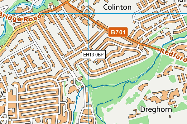 EH13 0BP map - OS VectorMap District (Ordnance Survey) EH13 0BP map - OS VectorMap District (Ordnance Survey)