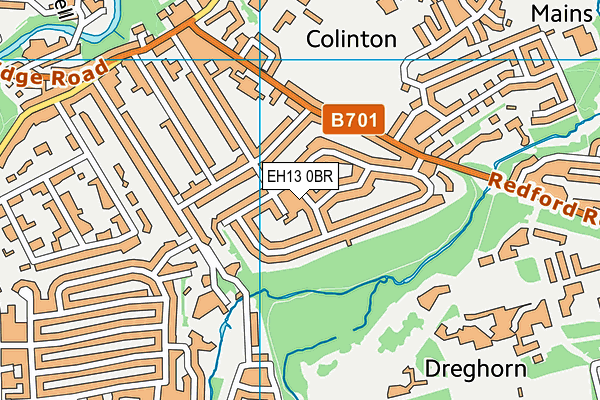EH13 0BR map - OS VectorMap District (Ordnance Survey) EH13 0BR map - OS VectorMap District (Ordnance Survey)
