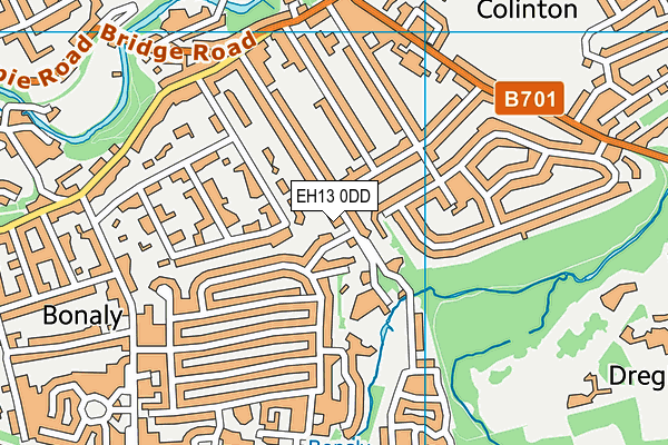 EH13 0DD map - OS VectorMap District (Ordnance Survey) EH13 0DD map - OS VectorMap District (Ordnance Survey)
