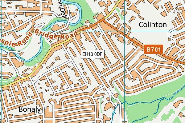 EH13 0DF map - OS VectorMap District (Ordnance Survey) EH13 0DF map - OS VectorMap District (Ordnance Survey)