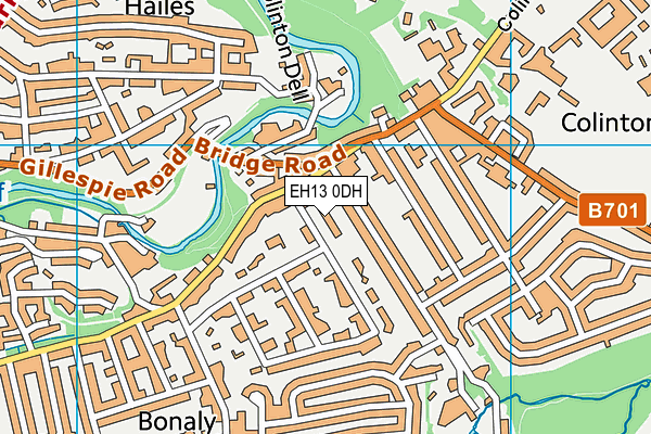 EH13 0DH map - OS VectorMap District (Ordnance Survey) EH13 0DH map - OS VectorMap District (Ordnance Survey)