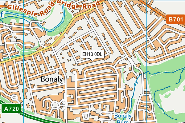 EH13 0DL map - OS VectorMap District (Ordnance Survey) EH13 0DL map - OS VectorMap District (Ordnance Survey)