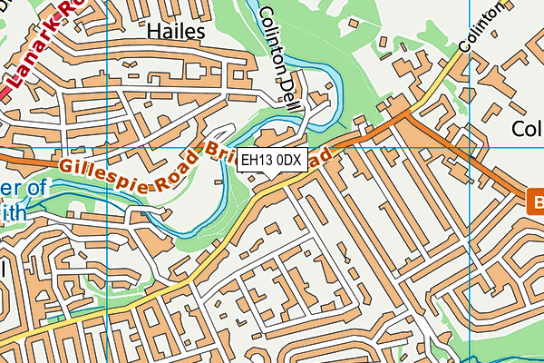 EH13 0DX map - OS VectorMap District (Ordnance Survey) EH13 0DX map - OS VectorMap District (Ordnance Survey)