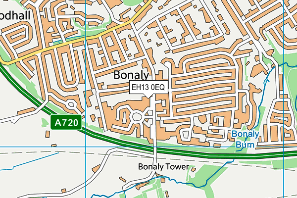 EH13 0EQ map - OS VectorMap District (Ordnance Survey) EH13 0EQ map - OS VectorMap District (Ordnance Survey)