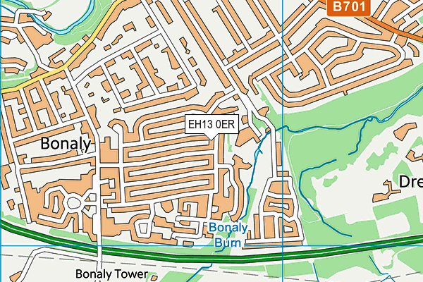 EH13 0ER map - OS VectorMap District (Ordnance Survey) EH13 0ER map - OS VectorMap District (Ordnance Survey)