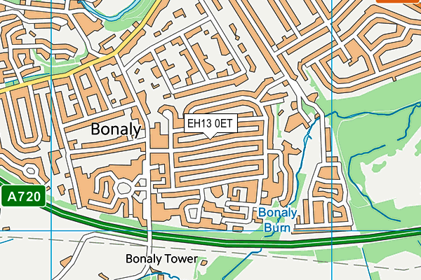 EH13 0ET map - OS VectorMap District (Ordnance Survey) EH13 0ET map - OS VectorMap District (Ordnance Survey)