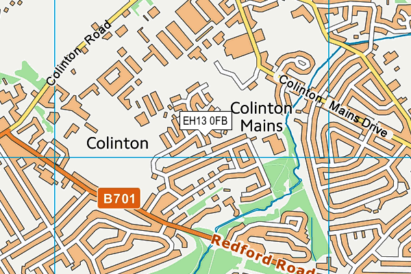 EH13 0FB map - OS VectorMap District (Ordnance Survey) EH13 0FB map - OS VectorMap District (Ordnance Survey)
