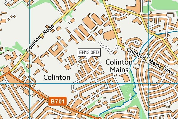 EH13 0FD map - OS VectorMap District (Ordnance Survey) EH13 0FD map - OS VectorMap District (Ordnance Survey)
