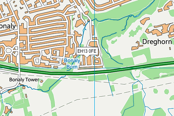 EH13 0FE map - OS VectorMap District (Ordnance Survey) EH13 0FE map - OS VectorMap District (Ordnance Survey)