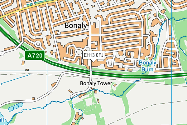 EH13 0FJ map - OS VectorMap District (Ordnance Survey) EH13 0FJ map - OS VectorMap District (Ordnance Survey)