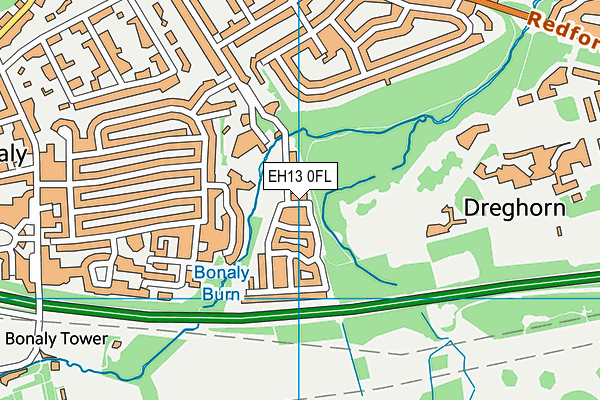 EH13 0FL map - OS VectorMap District (Ordnance Survey) EH13 0FL map - OS VectorMap District (Ordnance Survey)