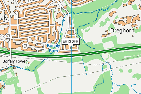 EH13 0FR map - OS VectorMap District (Ordnance Survey) EH13 0FR map - OS VectorMap District (Ordnance Survey)