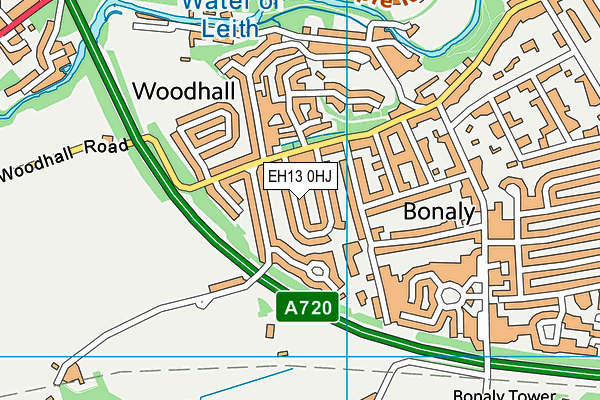 EH13 0HJ map - OS VectorMap District (Ordnance Survey) EH13 0HJ map - OS VectorMap District (Ordnance Survey)