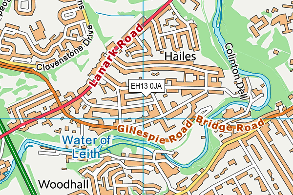 EH13 0JA map - OS VectorMap District (Ordnance Survey) EH13 0JA map - OS VectorMap District (Ordnance Survey)