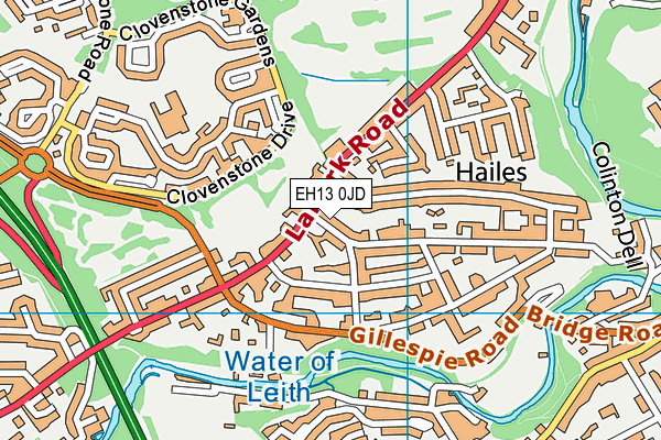 EH13 0JD map - OS VectorMap District (Ordnance Survey) EH13 0JD map - OS VectorMap District (Ordnance Survey)