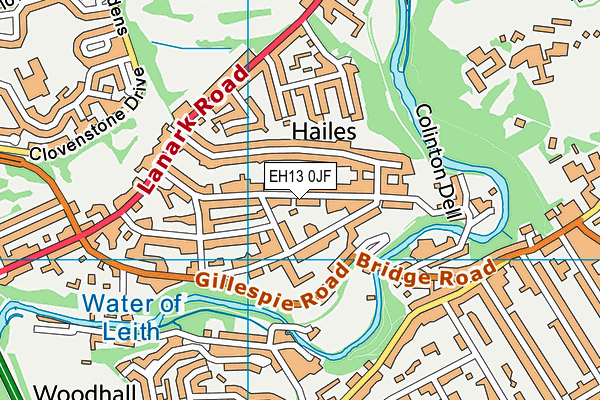 EH13 0JF map - OS VectorMap District (Ordnance Survey) EH13 0JF map - OS VectorMap District (Ordnance Survey)