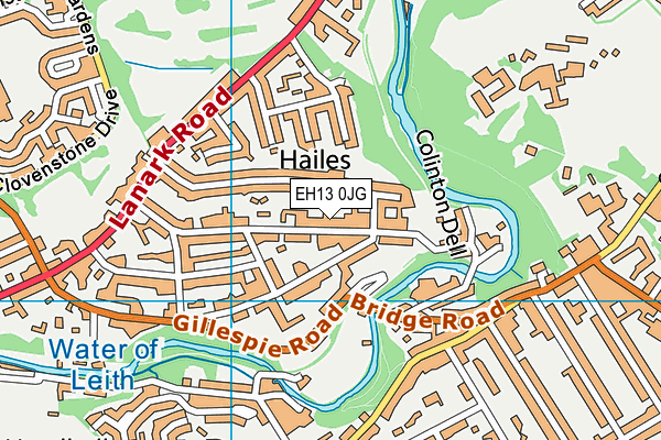 EH13 0JG map - OS VectorMap District (Ordnance Survey) EH13 0JG map - OS VectorMap District (Ordnance Survey)