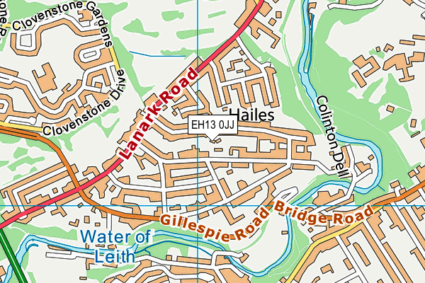 EH13 0JJ map - OS VectorMap District (Ordnance Survey) EH13 0JJ map - OS VectorMap District (Ordnance Survey)