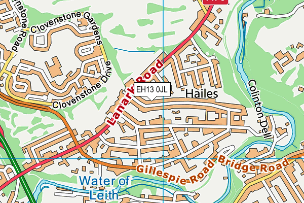 EH13 0JL map - OS VectorMap District (Ordnance Survey) EH13 0JL map - OS VectorMap District (Ordnance Survey)