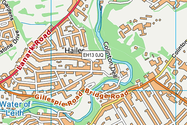 EH13 0JQ map - OS VectorMap District (Ordnance Survey) EH13 0JQ map - OS VectorMap District (Ordnance Survey)