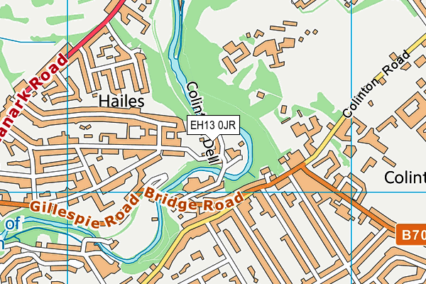 EH13 0JR map - OS VectorMap District (Ordnance Survey) EH13 0JR map - OS VectorMap District (Ordnance Survey)