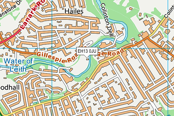 EH13 0JU map - OS VectorMap District (Ordnance Survey) EH13 0JU map - OS VectorMap District (Ordnance Survey)