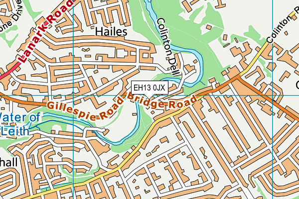 EH13 0JX map - OS VectorMap District (Ordnance Survey) EH13 0JX map - OS VectorMap District (Ordnance Survey)